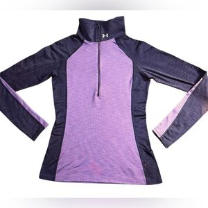 Under Armour Sweatshirt Women's L Purple Pullover Hiking Activewear